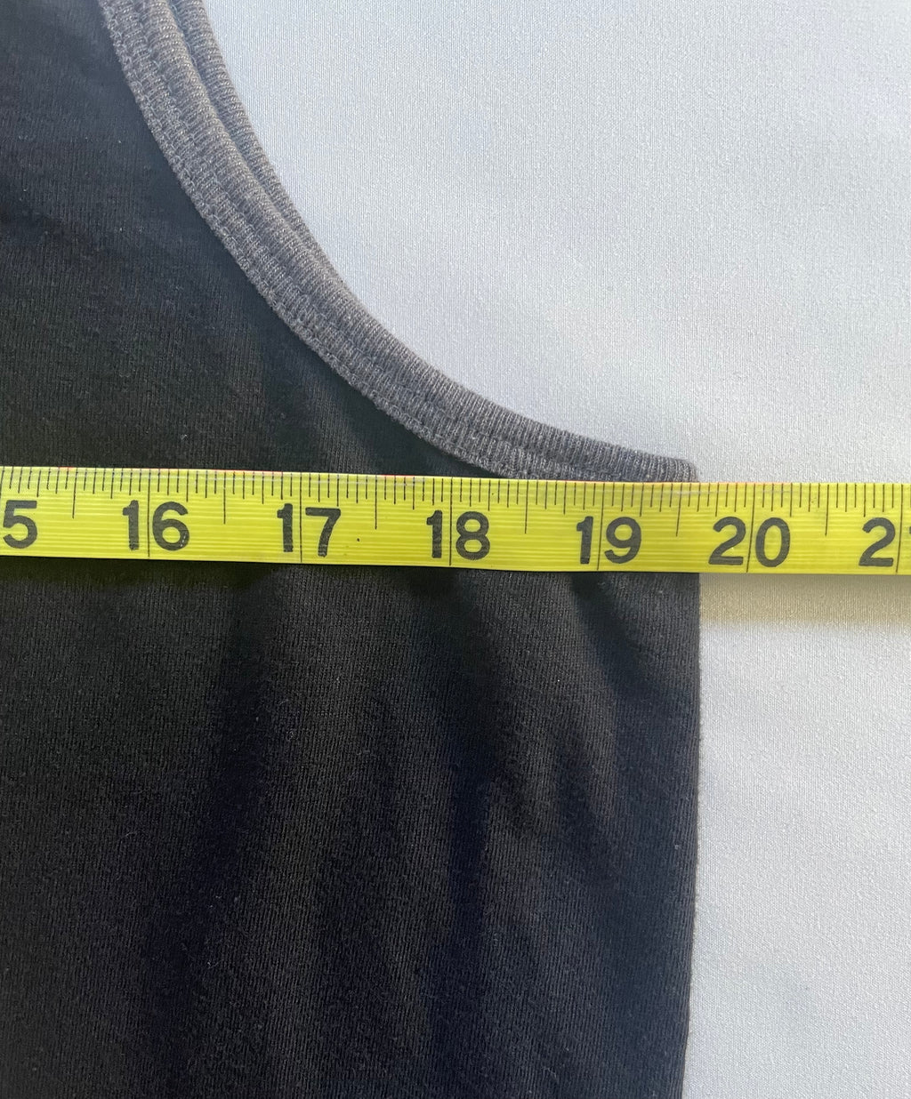 "French History" Tank Top, M, black/gray