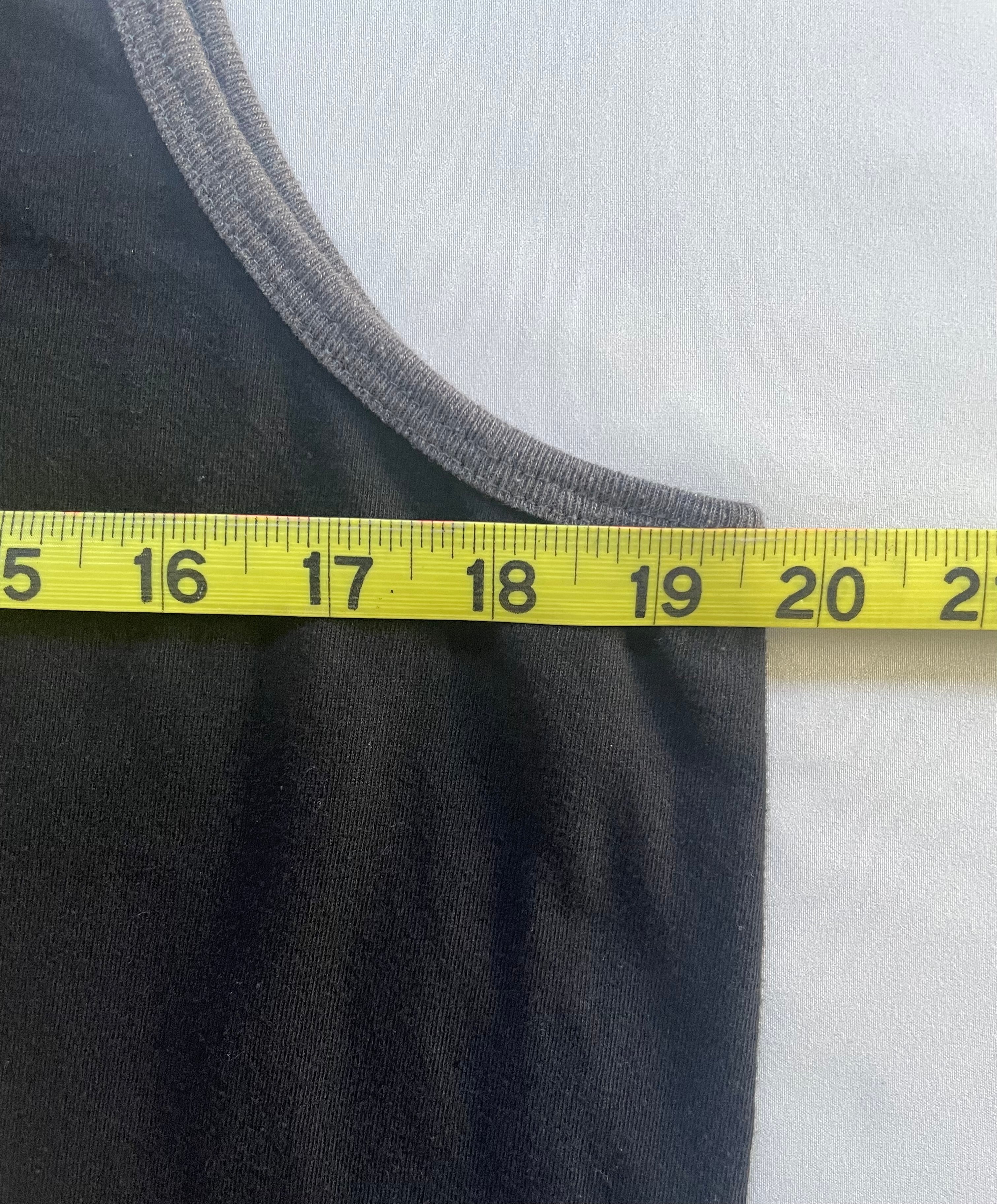 "French History" Tank Top, M, black/gray