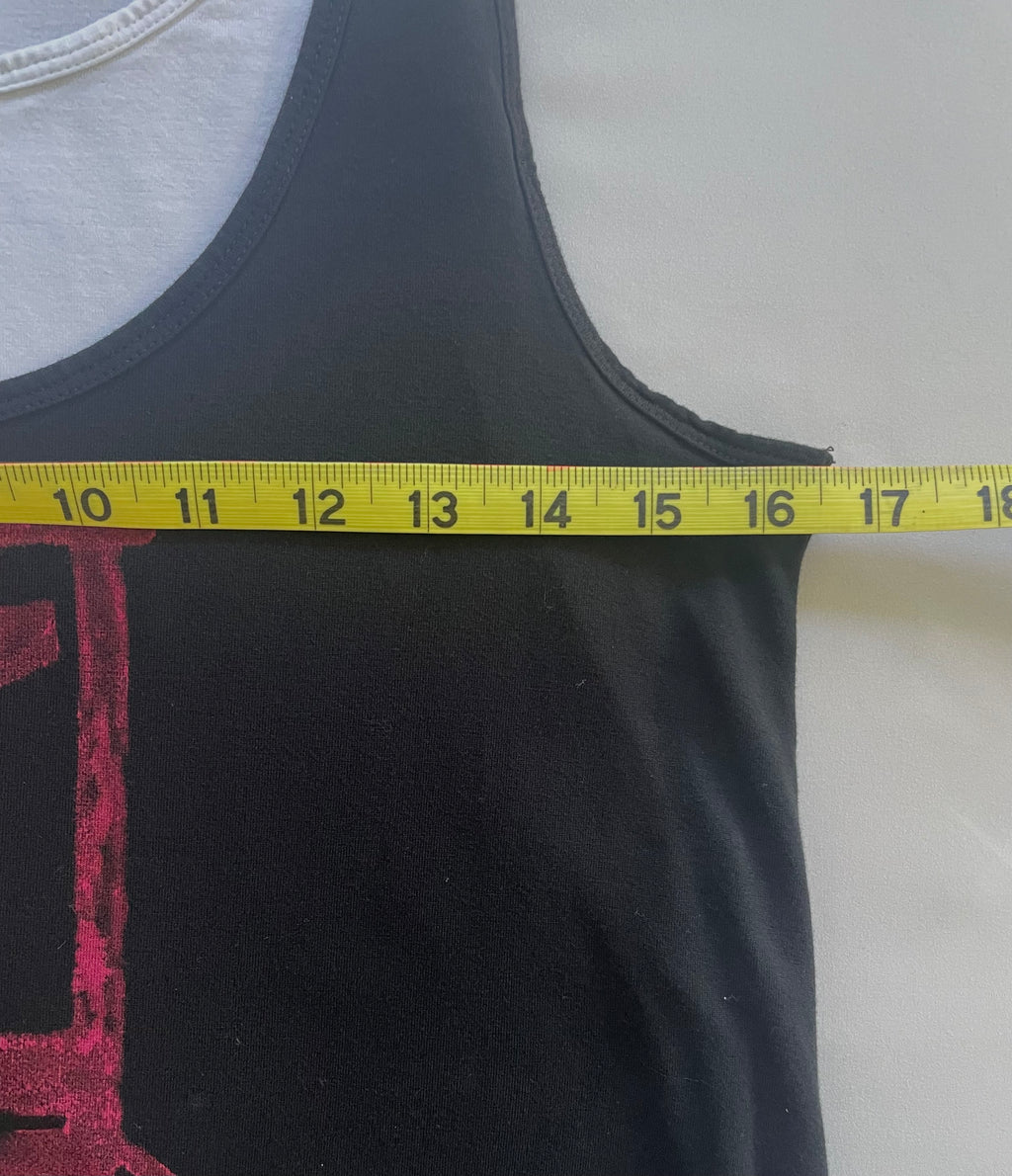 "French History" Tank Top, S, black/white